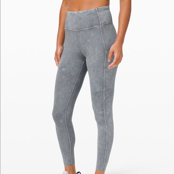 lululemon athletica Pants - Lululemon fast and free leggings 25” acid wash